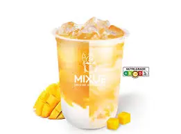Mixue Australia Menu 11 Creamy Mango Boba →
Mixue Creamy Mango Boba with mango ice cream and chewy boba pearls